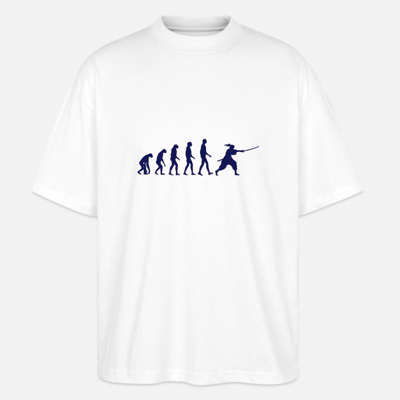 iaido evolution - Stanley/Stella Oversized Unisex Bio T-Shirt Blaster 2.0 - Weiß