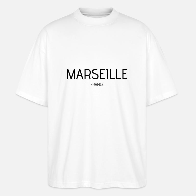 Marseille - Stanley/Stella Oversized Unisex Bio T-Shirt Blaster 2.0 - Weiß