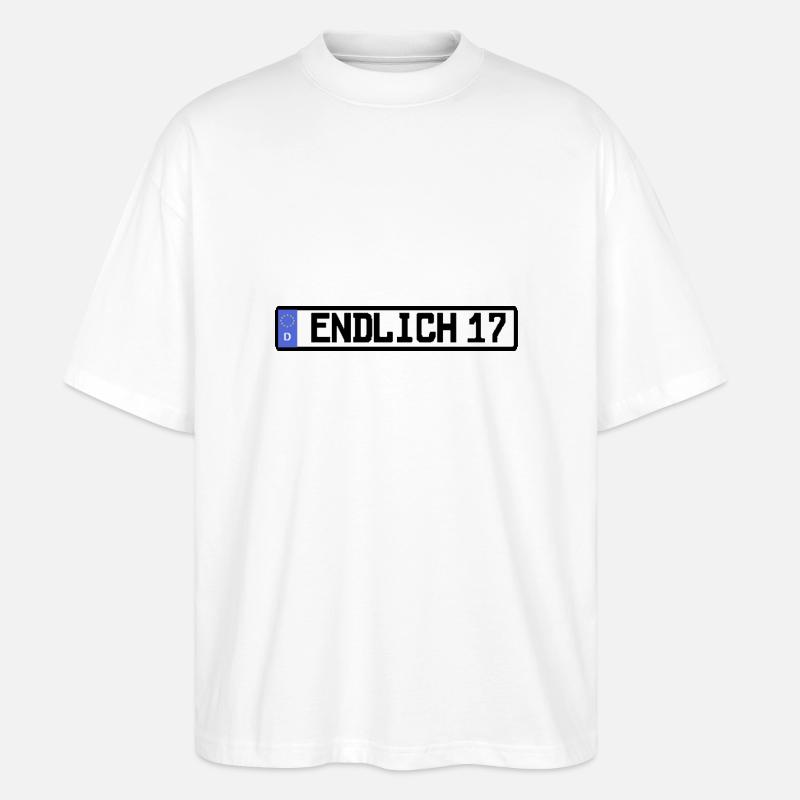 endlich 17 - Stanley/Stella Oversized Unisex Bio T-Shirt Blaster 2.0 - Weiß