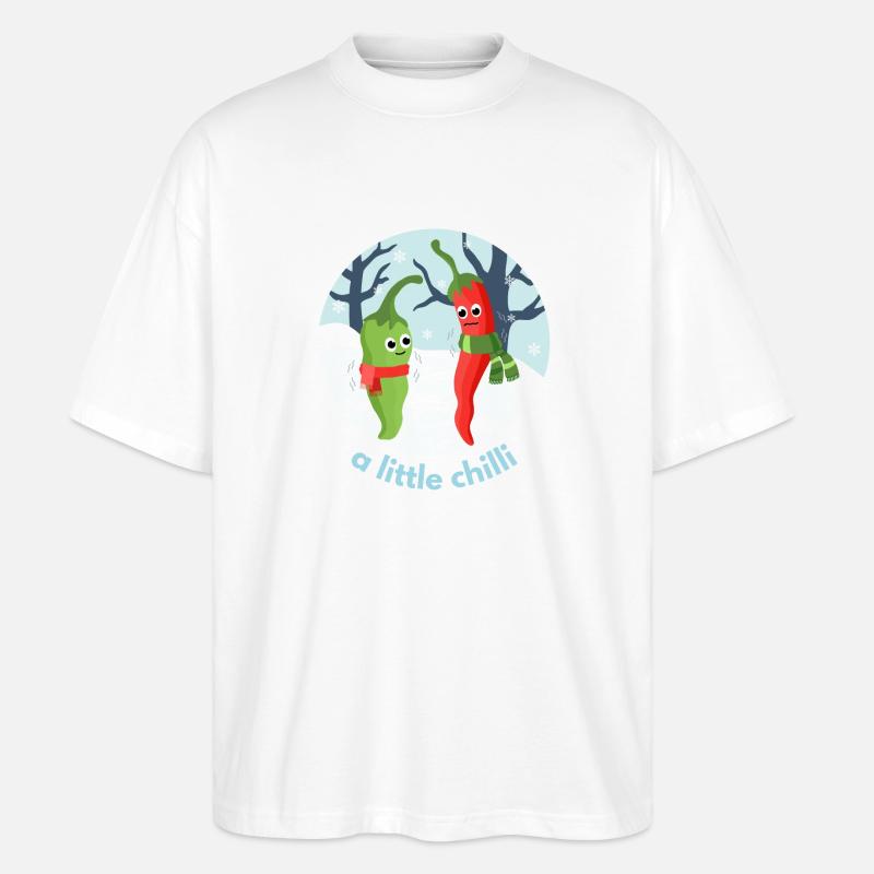 A little chilli - Stanley/Stella Oversized Unisex Bio T-Shirt Blaster 2.0 - Weiß