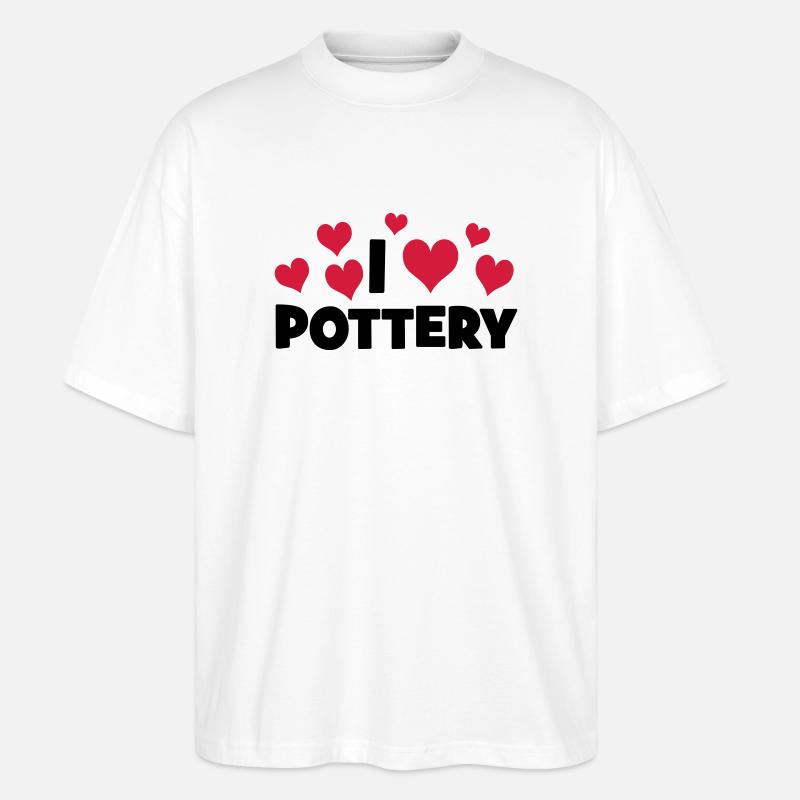 POTTERY - Stanley/Stella Oversized Unisex Bio T-Shirt Blaster 2.0 - Weiß