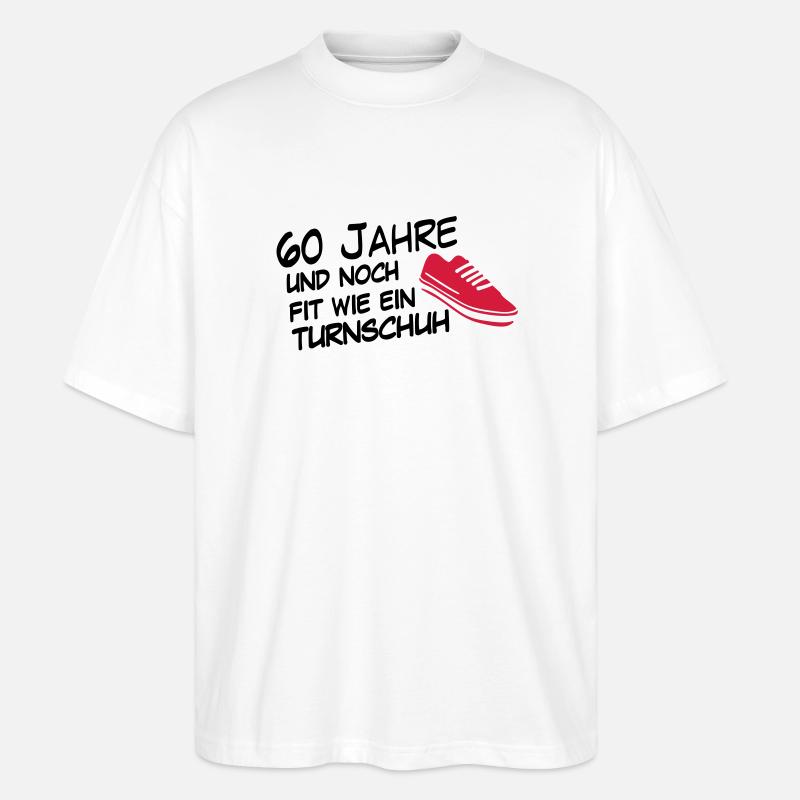 60turnschuh - T-shirt bio Blaster 2.0 coupe oversize Stanley/Stella Unisexe - blanc