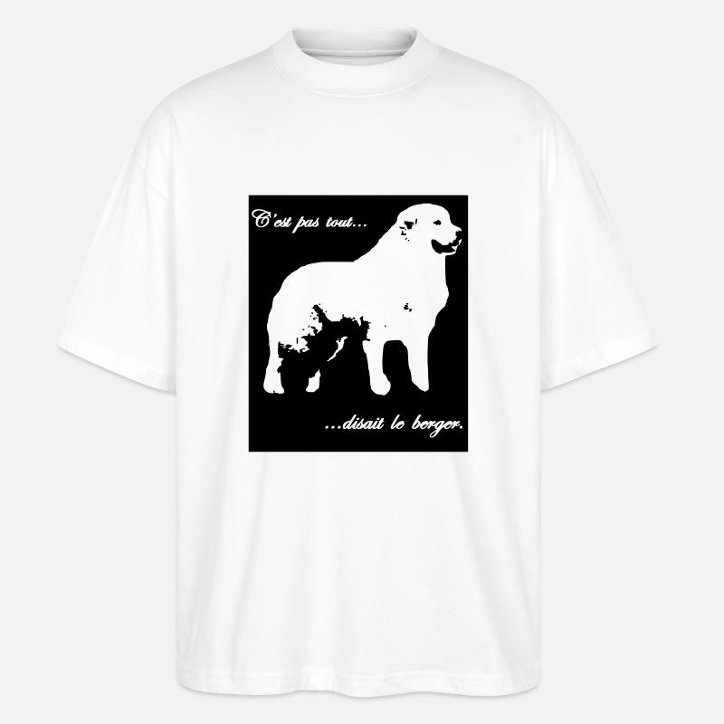 C est pas tout - T-shirt bio Blaster 2.0 coupe oversize Stanley/Stella Unisexe - blanc