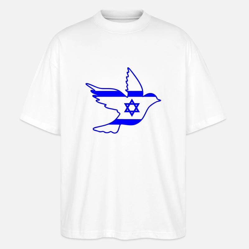Israel - Stanley/Stella Oversized Unisex Bio T-Shirt Blaster 2.0 - Weiß