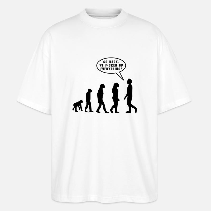 Evolution - Stanley/Stella Oversized Unisex Organic T-shirt Blaster 2.0 - white
