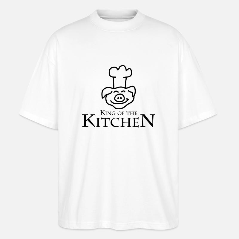King Of The Kitchen - Stanley/Stella Oversized Unisex Bio T-Shirt Blaster 2.0 - Weiß