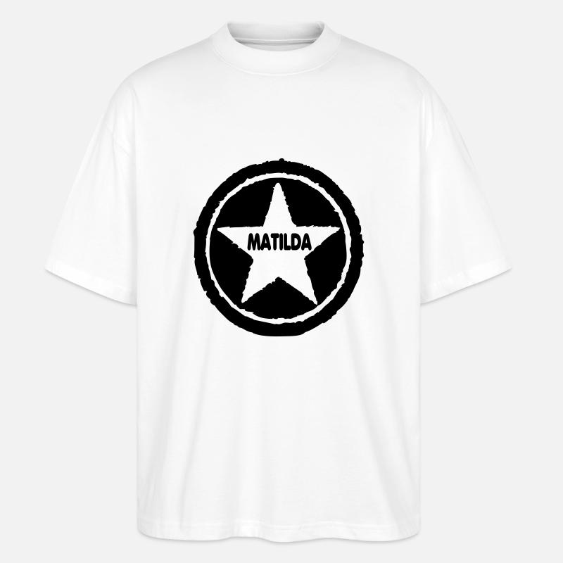 Matilda - Stanley/Stella Oversized Unisex Bio T-Shirt Blaster 2.0 - Weiß