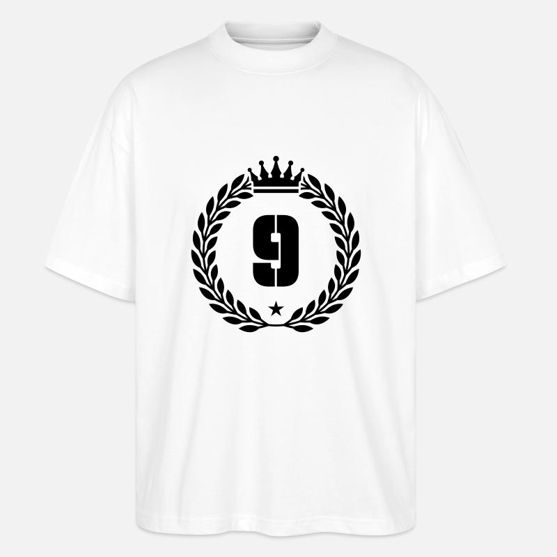 9 Couronne - T-shirt bio Blaster 2.0 coupe oversize Stanley/Stella Unisexe - blanc