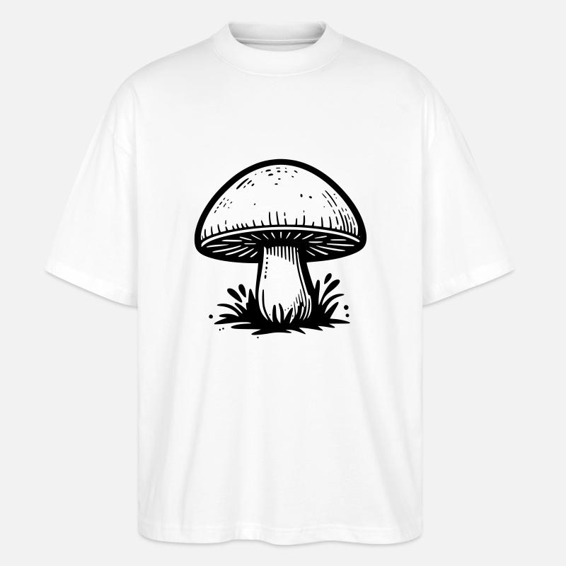 Champignon champignon - T-shirt bio Blaster 2.0 coupe oversize Stanley/Stella Unisexe - blanc