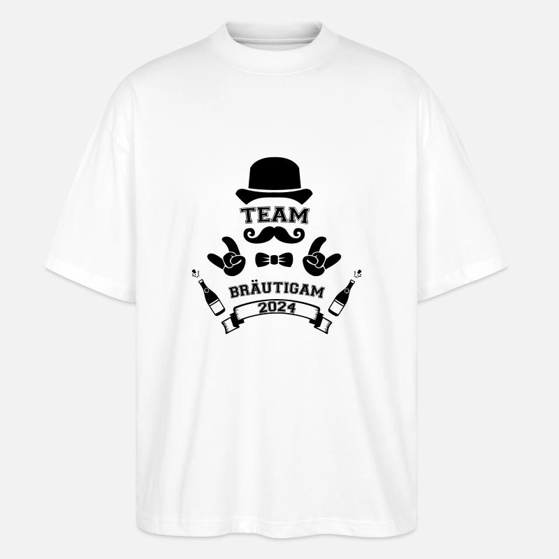 team bräutigam 2024 - Stanley/Stella Oversized Unisex Bio T-Shirt Blaster 2.0 - Weiß