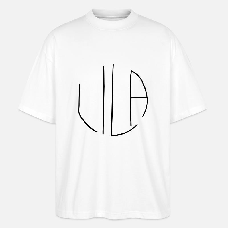 Lila - Stanley/Stella Oversized Unisex Bio T-Shirt Blaster 2.0 - Weiß