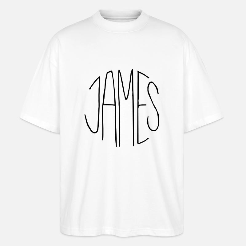 James - Stanley/Stella Oversized Unisex Bio T-Shirt Blaster 2.0 - Weiß