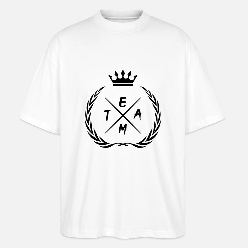 team 1 - Stanley/Stella Oversized Unisex Bio T-Shirt Blaster 2.0 - Weiß