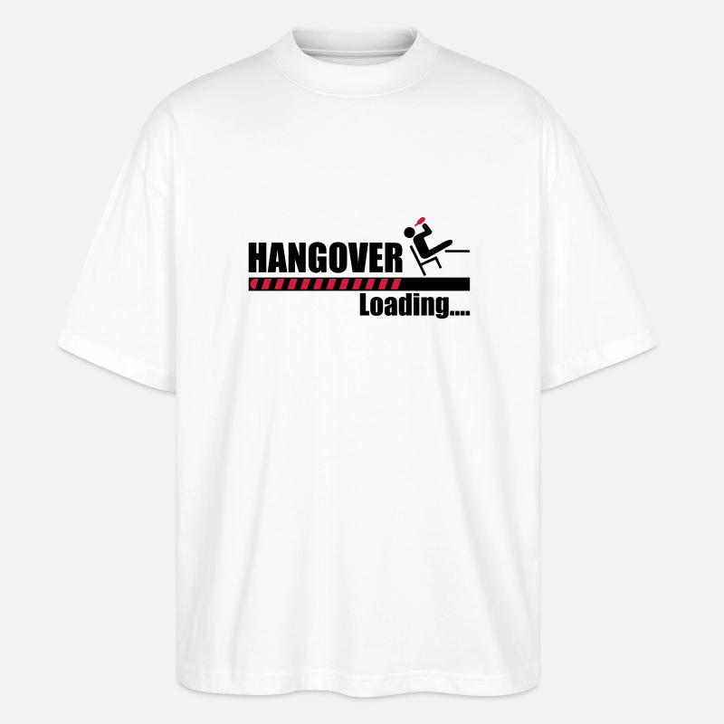 Hangover loading - Stanley/Stella Oversized Unisex Organic T-shirt Blaster 2.0 - white