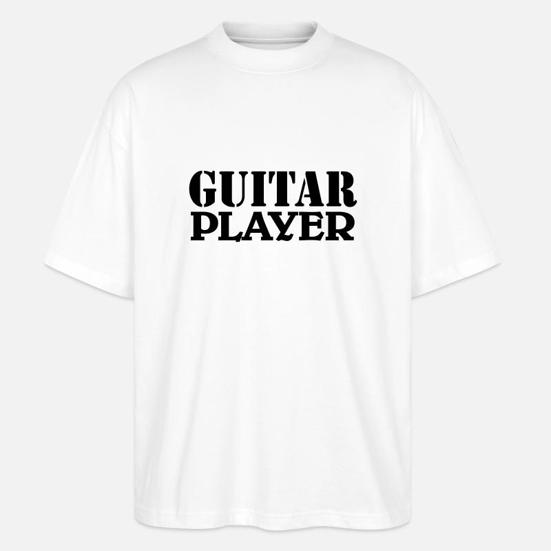 Guitar Player - Stanley/Stella Oversized Unisex Bio T-Shirt Blaster 2.0 - Weiß