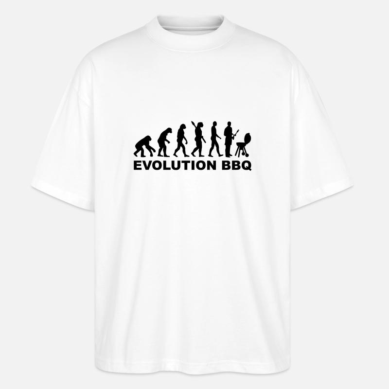 Grillen - Stanley/Stella Oversized Unisex Bio T-Shirt Blaster 2.0 - Weiß