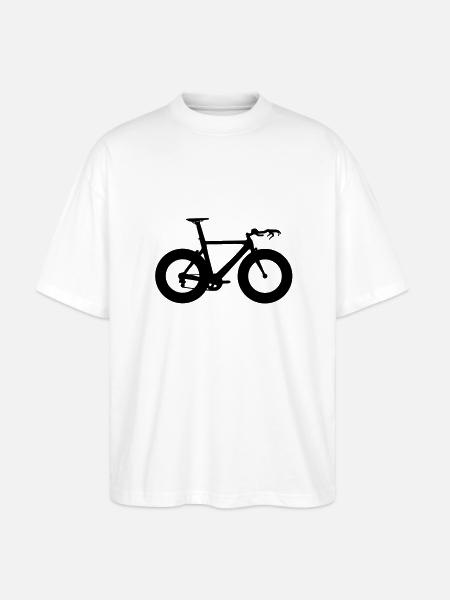 Zeitfahrrad - Stanley/Stella Oversized Unisex Bio T-Shirt Blaster 2.0 - Weiß