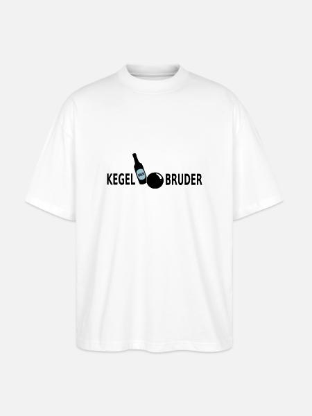 Kegelbruder Bier -- - Stanley/Stella Oversized Unisex Bio T-Shirt Blaster 2.0 - Weiß