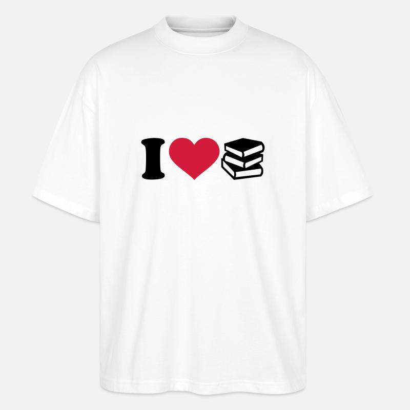 Bücher - Stanley/Stella Oversized Unisex Bio T-Shirt Blaster 2.0 - Weiß