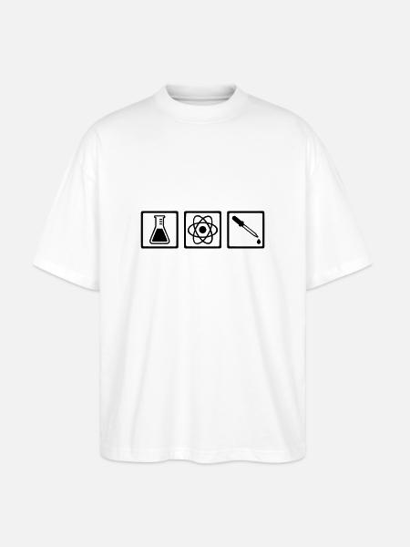 Chimiste - T-shirt bio Blaster 2.0 coupe oversize Stanley/Stella Unisexe - blanc