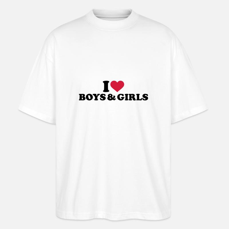 Bisexuell - Stanley/Stella Oversized Unisex Bio T-Shirt Blaster 2.0 - Weiß