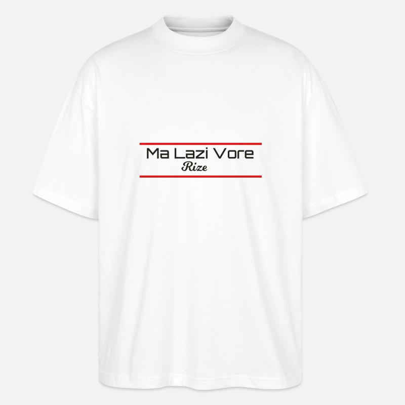 Rize Lazca Lazisch - Stanley/Stella Oversized Unisex Bio T-Shirt Blaster 2.0 - Weiß