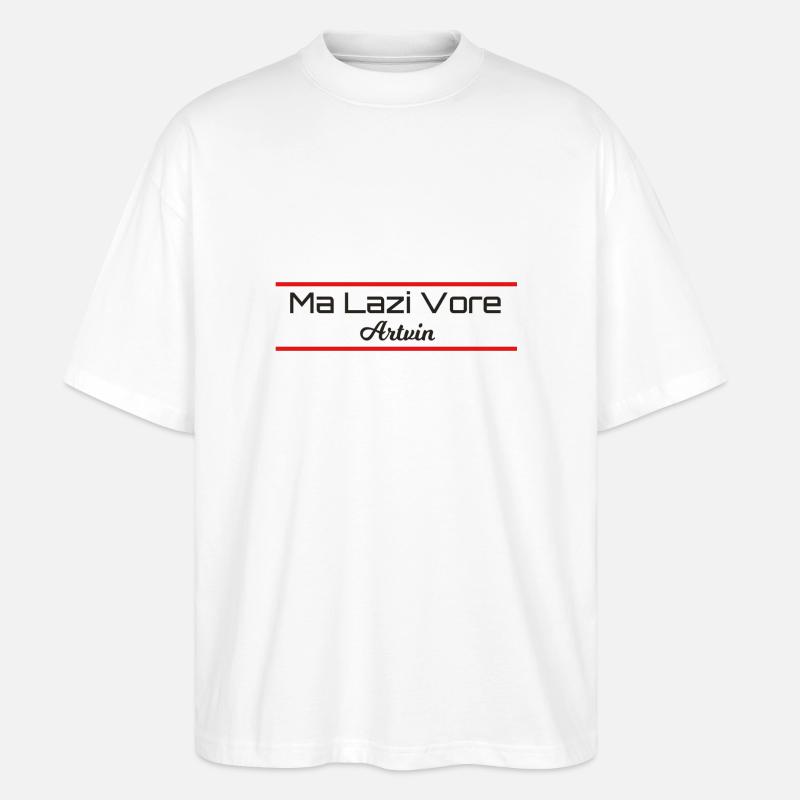 Artvin Lazca Lazisch - Stanley/Stella Oversized Unisex Bio T-Shirt Blaster 2.0 - Weiß