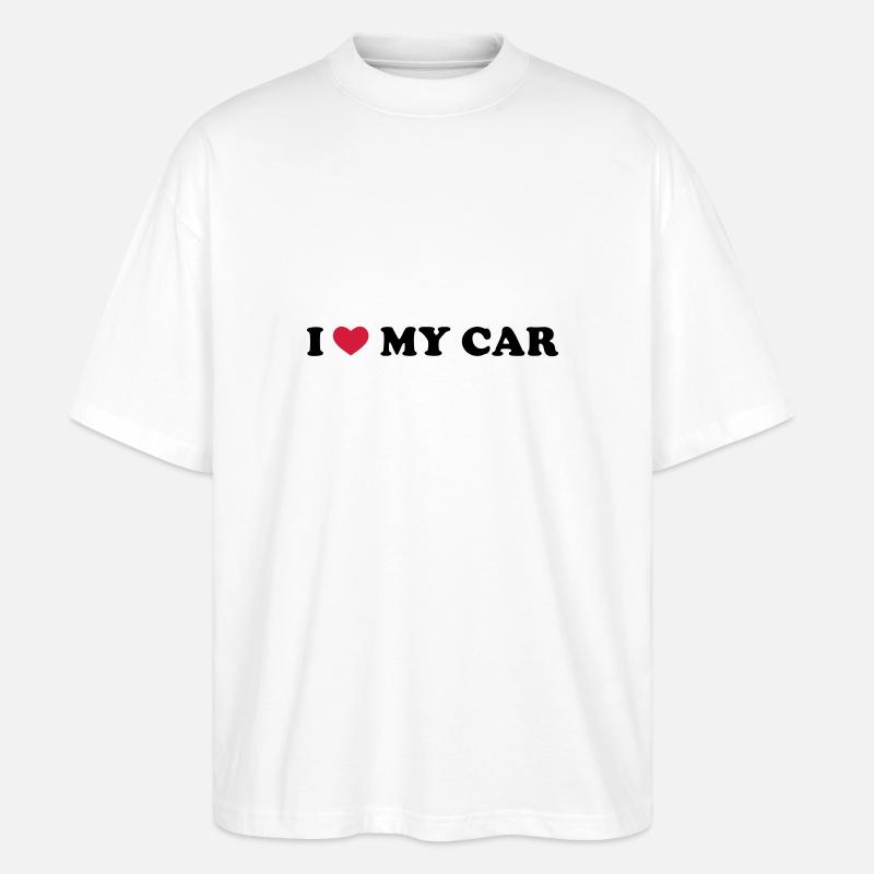 I Love My Car - T-shirt bio Blaster 2.0 coupe oversize Stanley/Stella Unisexe - blanc