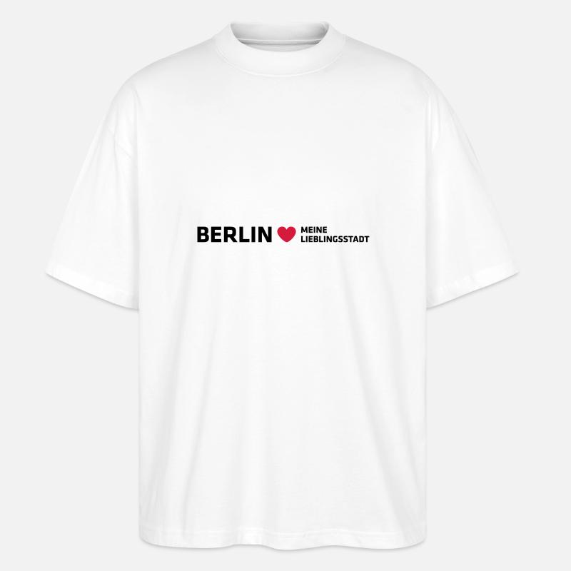 Berlin Meine Lieblingsstadt - Stanley/Stella Oversized Unisex Bio T-Shirt Blaster 2.0 - Weiß