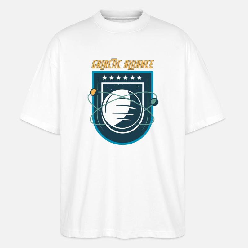GALACTIC ALLIANCE -1 - T-shirt bio Blaster 2.0 coupe oversize Stanley/Stella Unisexe - blanc