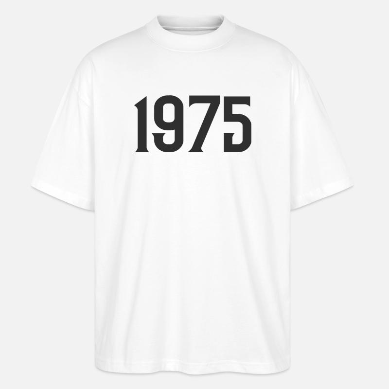 1975 - Stanley/Stella Oversized Unisex Bio T-Shirt Blaster 2.0 - Weiß