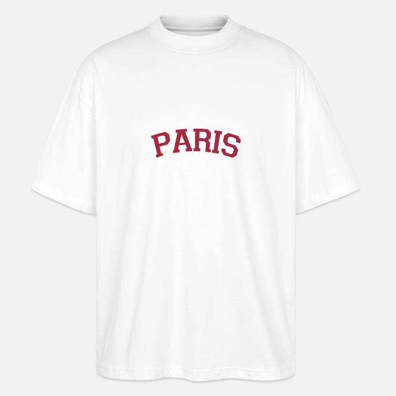 Paris - Stanley/Stella Oversized Unisex Bio T-Shirt Blaster 2.0 - Weiß