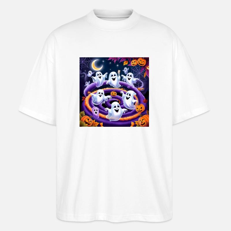 Halloween Collection - Ghostly Halloween - Stanley/Stella Oversized Unisex Bio T-Shirt Blaster 2.0 - Weiß