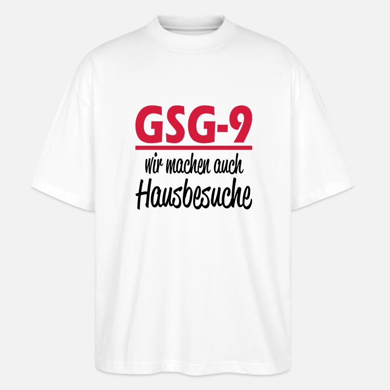 gsg9 - T-shirt bio Blaster 2.0 coupe oversize Stanley/Stella Unisexe - blanc