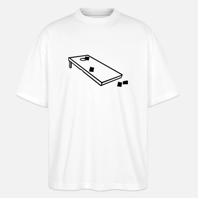 Cornhole - Stanley/Stella Oversized Unisex Bio T-Shirt Blaster 2.0 - Weiß