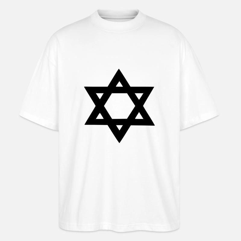 davidstern - Stanley/Stella Oversized Unisex Bio T-Shirt Blaster 2.0 - Weiß