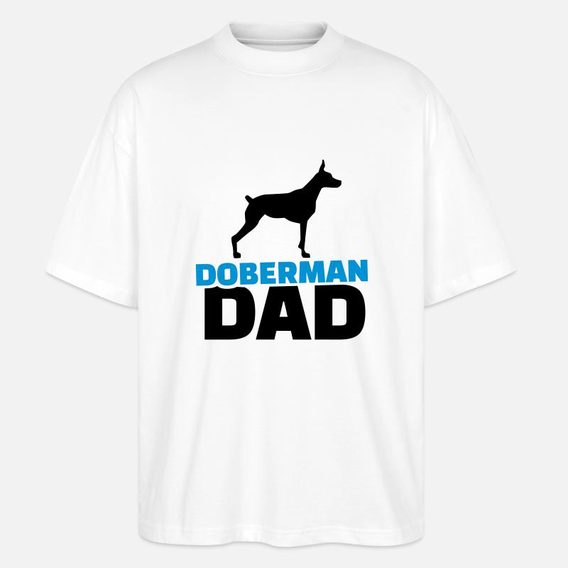 Dobermann - Stanley/Stella Oversized Unisex Bio T-Shirt Blaster 2.0 - Weiß