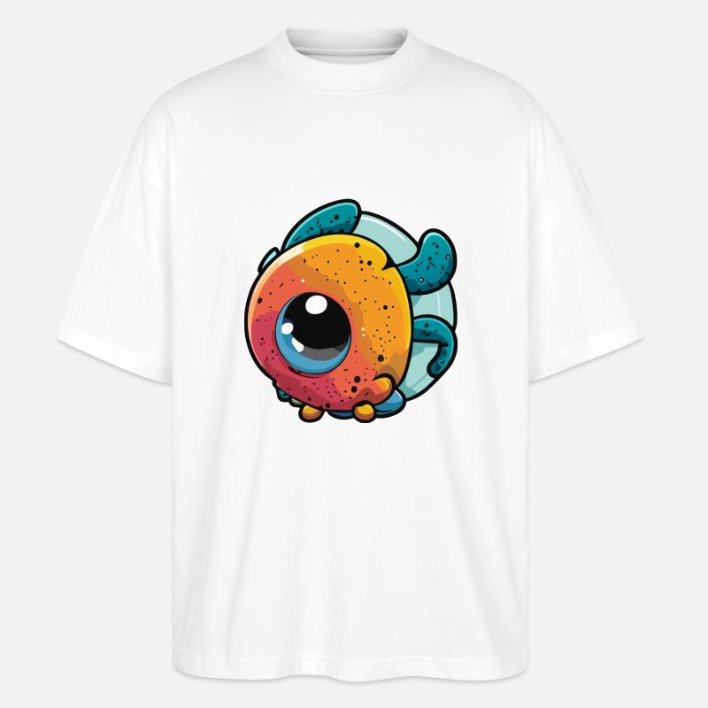 Neblig - Stanley/Stella Oversized Unisex Bio T-Shirt Blaster 2.0 - Weiß