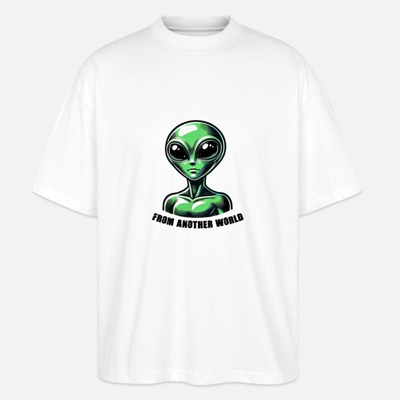 Alien Comic - Stanley/Stella Oversized Unisex Bio T-Shirt Blaster 2.0 - Weiß