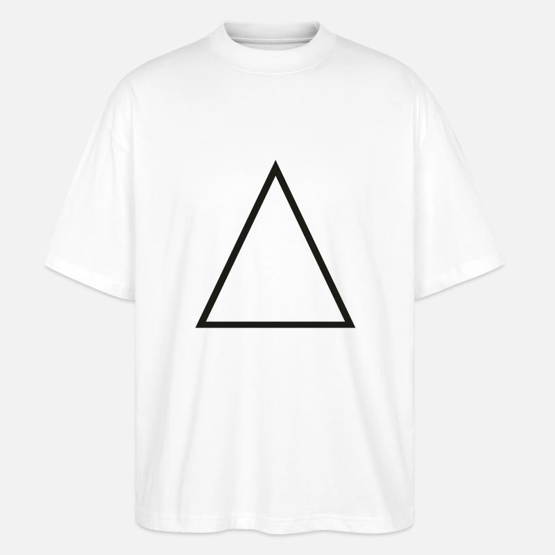 Triangle Überblick - Stanley/Stella Oversized Unisex Bio T-Shirt Blaster 2.0 - Weiß
