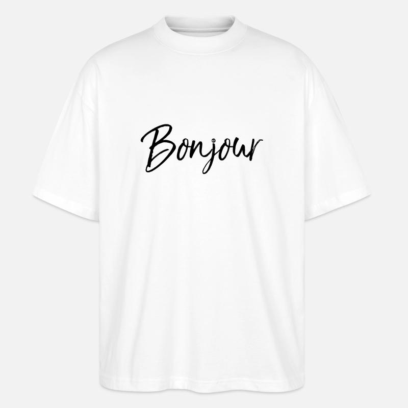 Bonjour - Stanley/Stella Oversized Unisex Bio T-Shirt Blaster 2.0 - Weiß