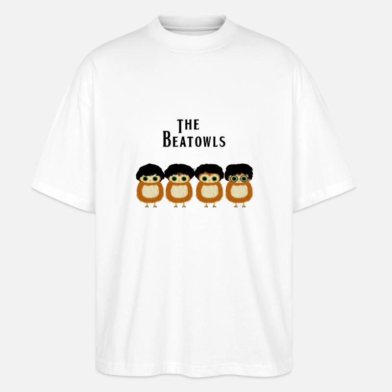 beatowls - Stanley/Stella Oversized Unisex Bio T-Shirt Blaster 2.0 - Weiß
