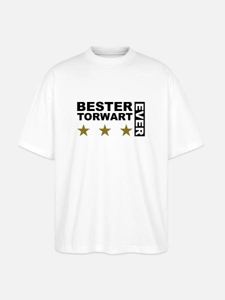 Bester Torwart - V2 - Stanley/Stella Oversized Unisex Bio T-Shirt Blaster 2.0 - Weiß