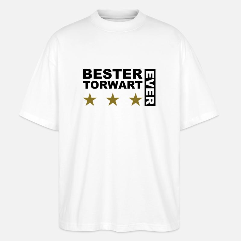 Bester Torwart - V2 - Stanley/Stella Oversized Unisex Bio T-Shirt Blaster 2.0 - Weiß