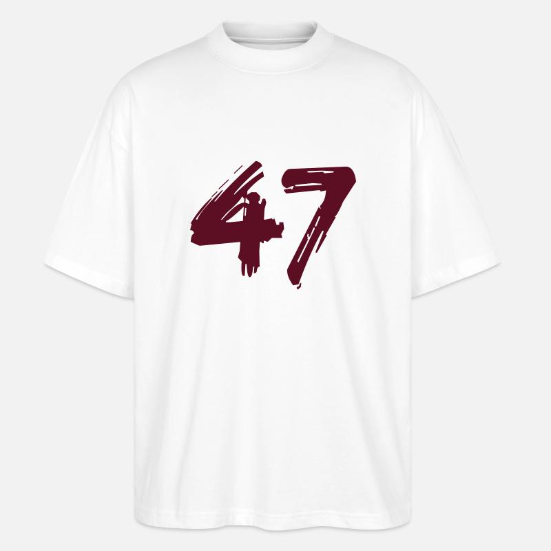 Brushed 47 - Stanley/Stella Oversized Unisex Bio T-Shirt Blaster 2.0 - Weiß