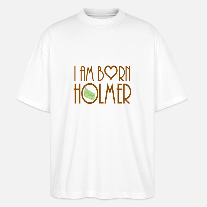 ich bin bornholmer - Stanley/Stella Oversized Unisex Bio T-Shirt Blaster 2.0 - Weiß