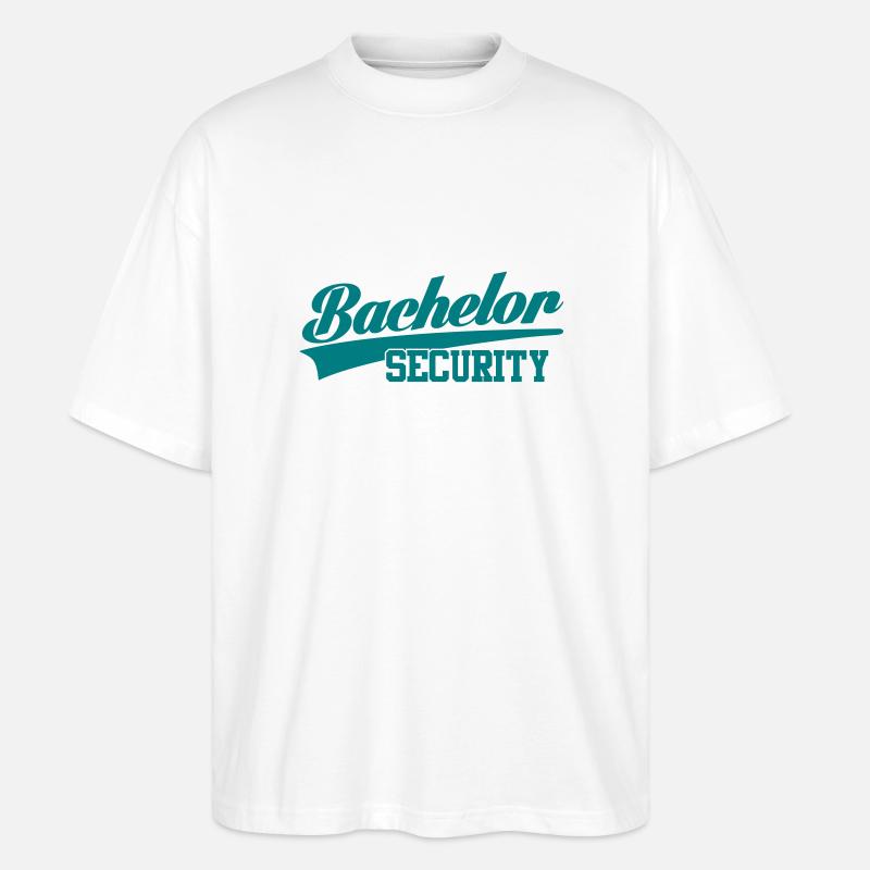 bachelor security - Stanley/Stella Oversized Unisex Organic T-shirt Blaster 2.0 - white