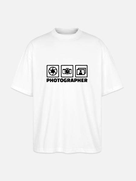 Photographer - Stanley/Stella Oversized Unisex Organic T-shirt Blaster 2.0 - white