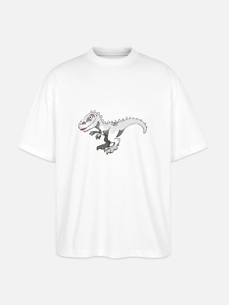 Indominus Rexy - Stanley/Stella Oversized Unisex Organic T-shirt Blaster 2.0 - white