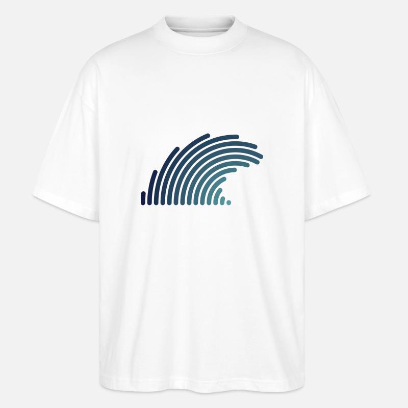 Blue Wave - Stanley/Stella Oversized Unisex Bio T-Shirt Blaster 2.0 - Weiß